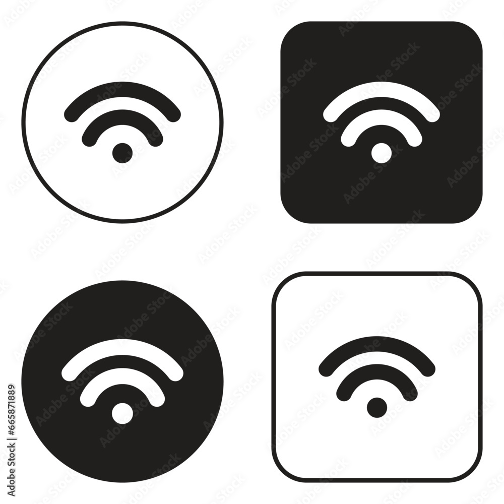 Wi Fi icon vector set. Wi Fi icon vector set.