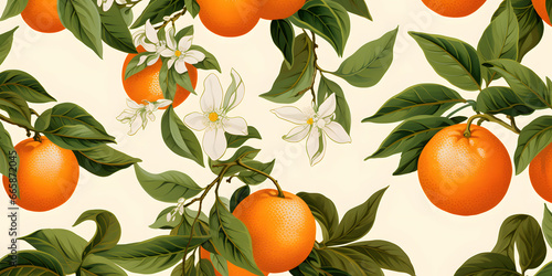 oranges wallpaper, digital illustration