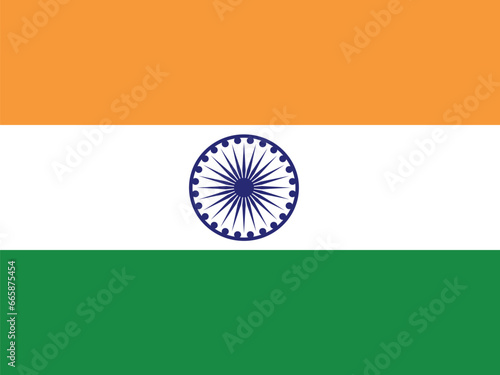Vector flag of india.