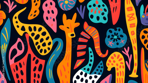 abstract 80s concept wallpaper  animal printing  tribal animal and nature patterns