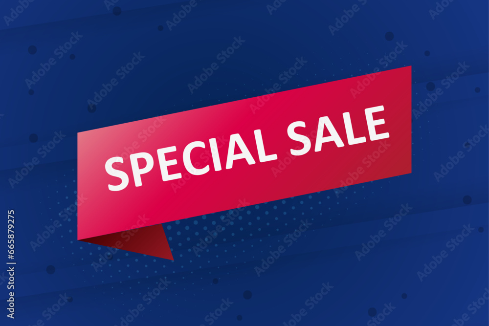 special sale sign vector label background