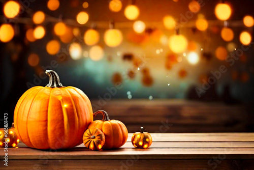 halloween pumpkin and pumpkins with a beautiful background.