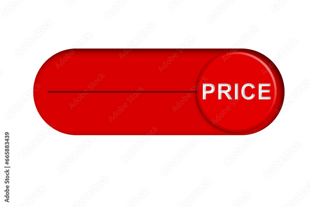 Price word on the toggle switch Price word on the toggle switch