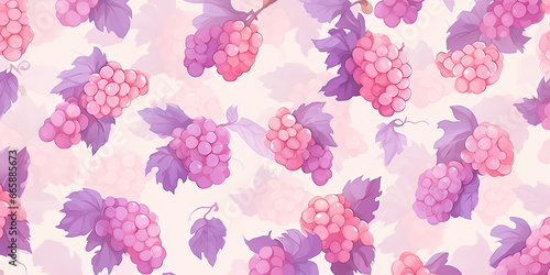 Anime grapes background banner backdrop purple red grape, generated ai