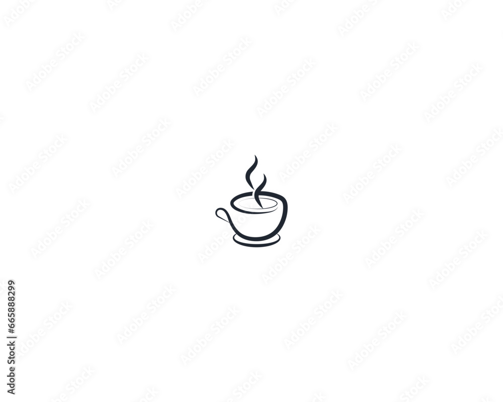 Coffee house minimal logo design template for drink or restaurant, Coffee house logo line design,a cup of coffee vector line art icon template creative and unique concept premium vector illustration Coffee house minimal logo design template for drink or restaurant, Coffee house logo line design,a cup of coffee vector line art icon template creative and unique concept premium vector illustration