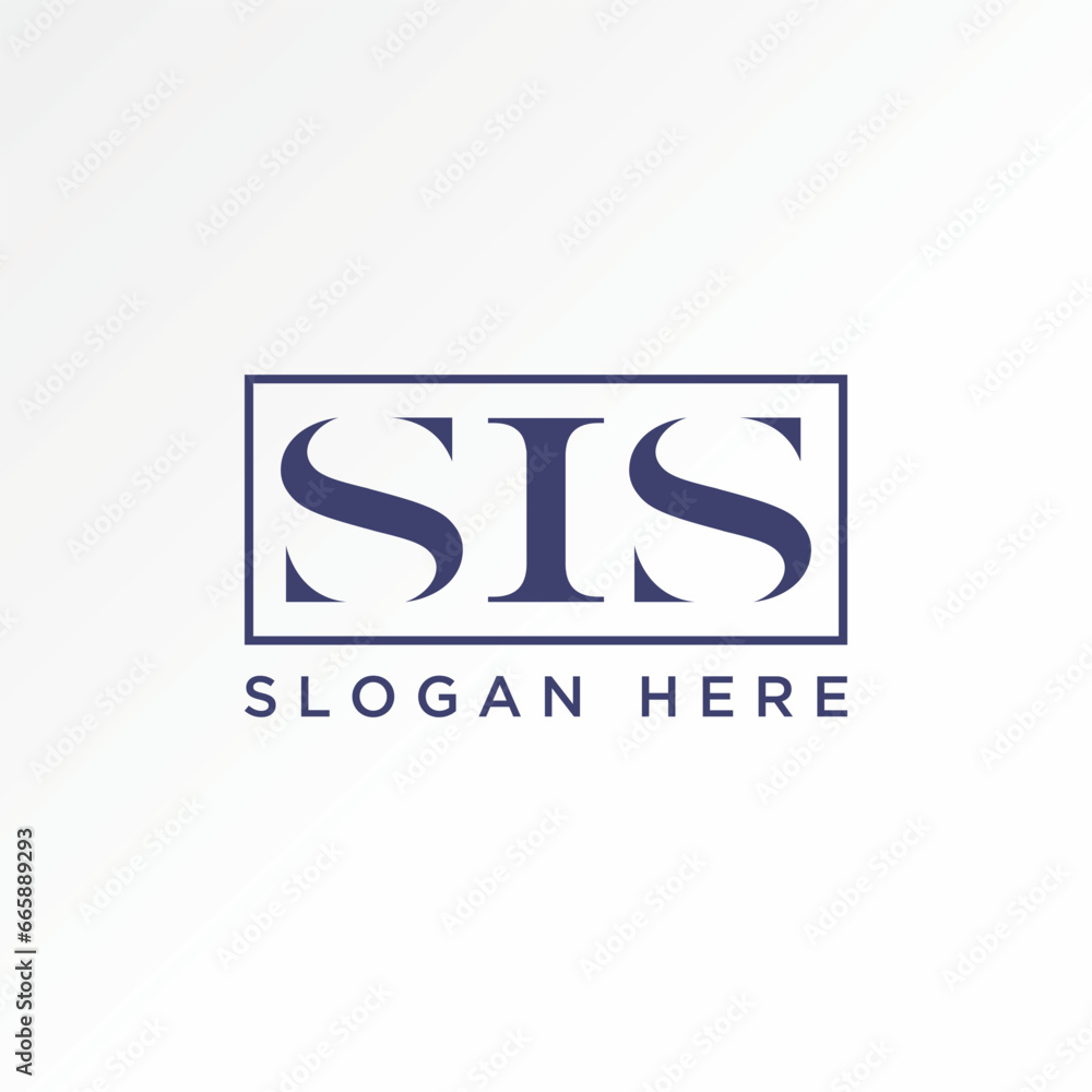 Logo design graphic concept creative abstract premium vector stock sign unique letter initial SIS font serif cutting. Related to monogram typography Logo design graphic concept creative abstract premium vector stock sign unique letter initial SIS font serif cutting. Related to monogram typography