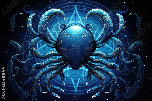 Zodiac Cancer Symbol Cancer Crab Cancer is an astrological sign. The constellation of the Crab photo