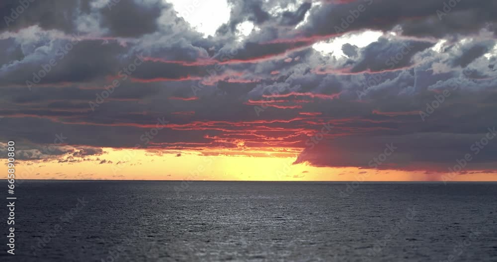 Breathtaking Sunset Over Open Water Breathtaking Sunset Over Open Water