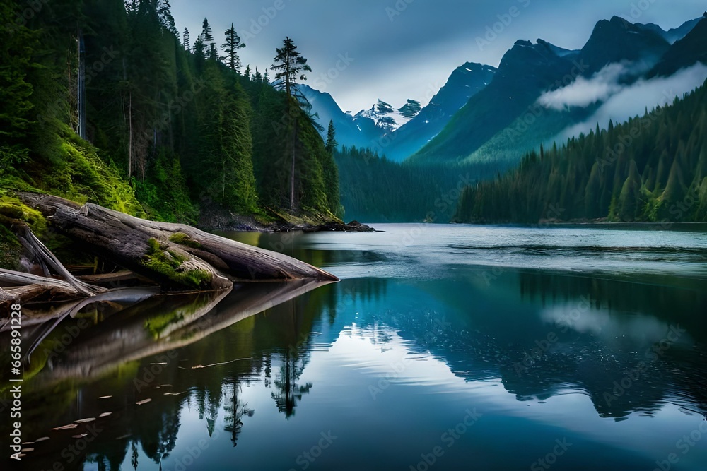 **The Great Bear Rainforest, British Columbia, Canada: This remote wilderness on the western coast of Canada is a haven for wildlife and one of the largest temperate rainforests in the world. Its pris