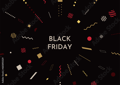 Black Friday 幾何学集中線
