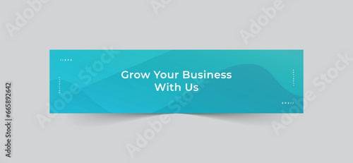 Abstract technology linkedin banner template