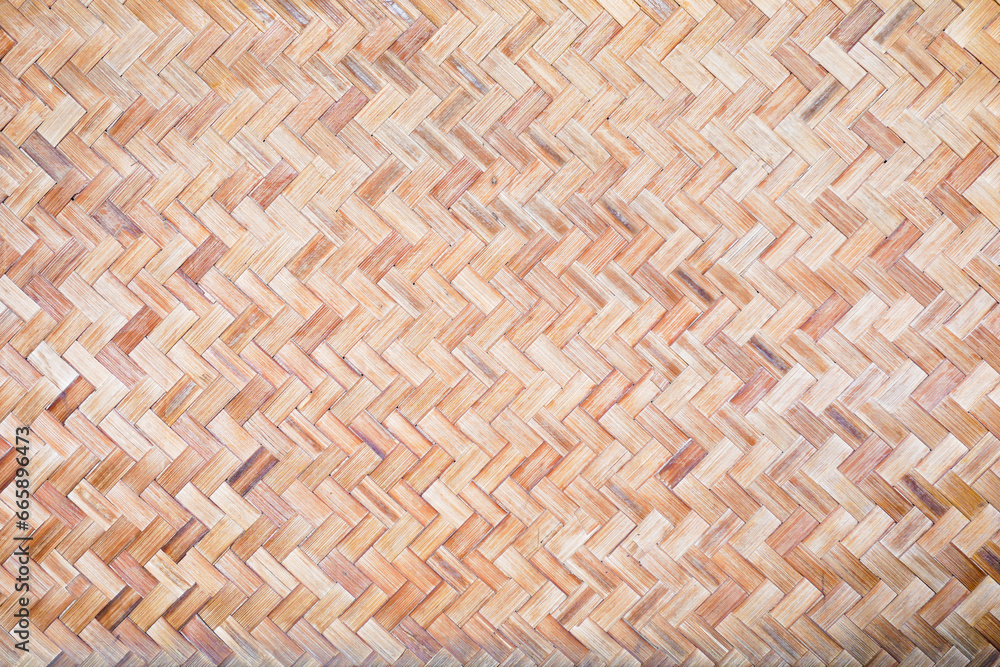 Woven bamboo wall Thai style pattern nature texture background. Basketry bamboo mat seamless pattern. top view. Woven bamboo wall Thai style pattern nature texture background. Basketry bamboo mat seamless pattern. top view.