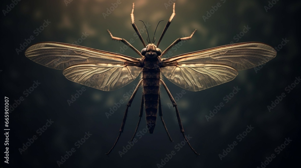 dead mosquito upside down wings fallen apart 8k very generative ai ...