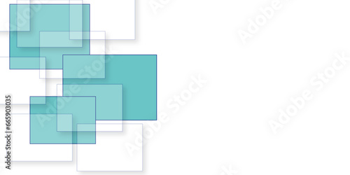 Abstract background geometric square. Abstract geometric shape from gray cubes. White squares repeating rectangles shape on blue and white background. Abstract elegant and white squares pattern 