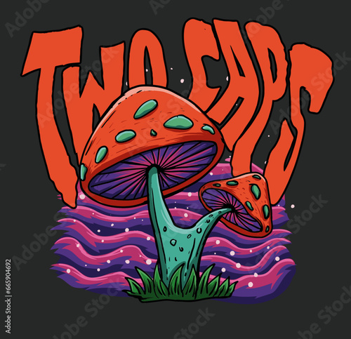 Two Mushroom Psyndelic