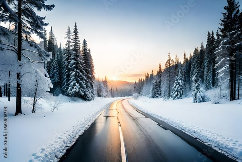 road in the snow © Its Your,s