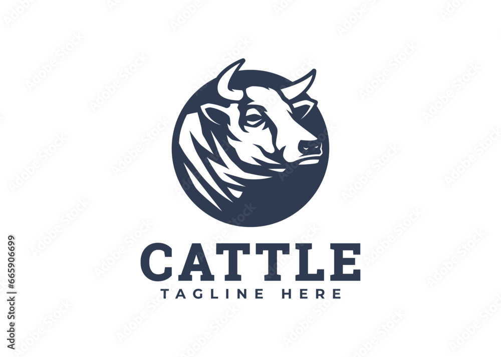 cow logo design vector illustration cow logo design vector illustration