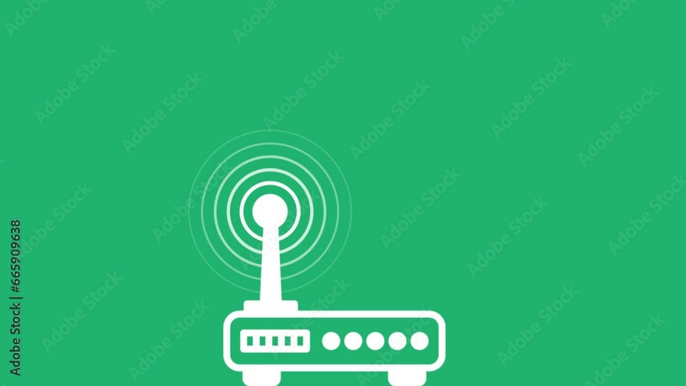 Yellow Router and wi-fi signal icon isolated on blue background. Wireless ethernet modem router. Yellow Router and wi-fi signal icon isolated on blue background. Wireless ethernet modem router.