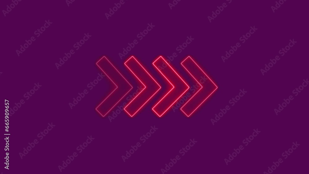 Neon arrows, directional icons. Signs to attract attention Neon arrows, directional icons. Signs to attract attention
