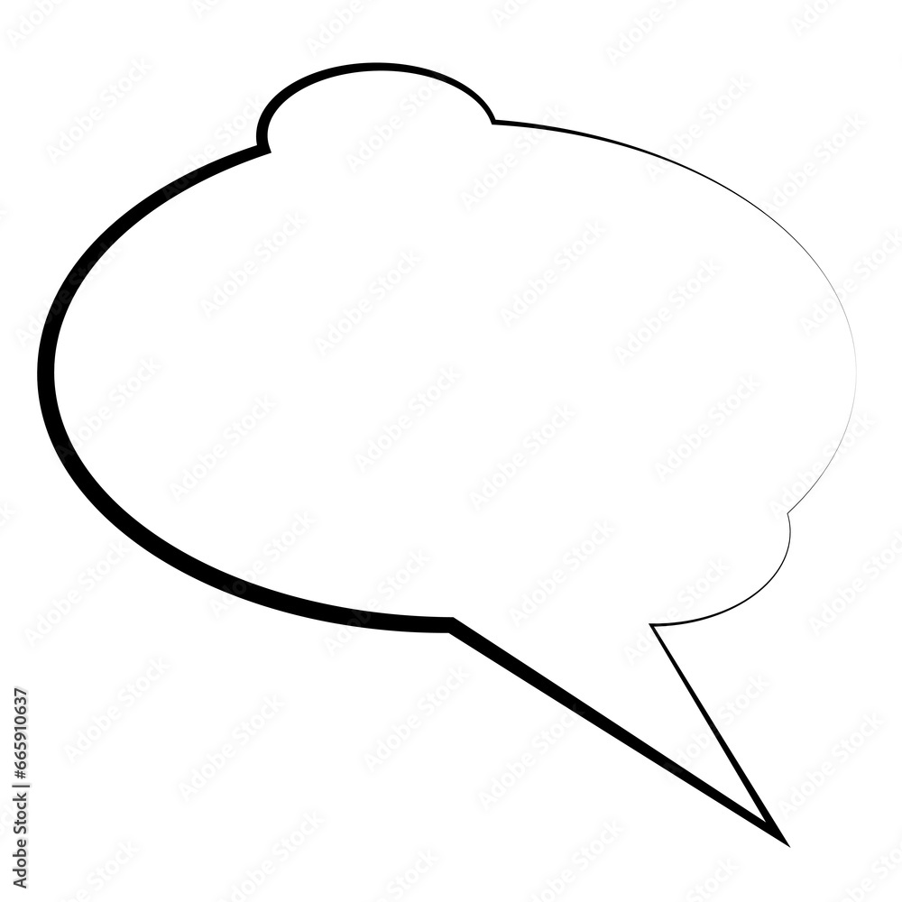 Digital png illustration of white speech bubble on transparent background Digital png illustration of white speech bubble on transparent background