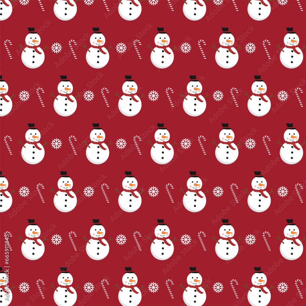 vector snowman Christmas pattern vector snowman Christmas pattern