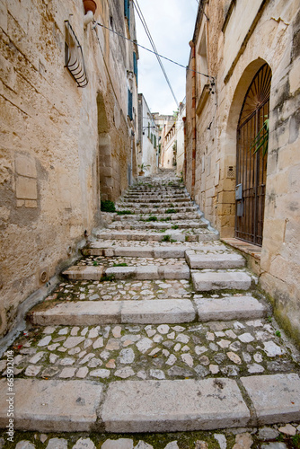 Fototapeta Naklejka Na Ścianę i Meble -  Pedestrian Street in Matera - Italy