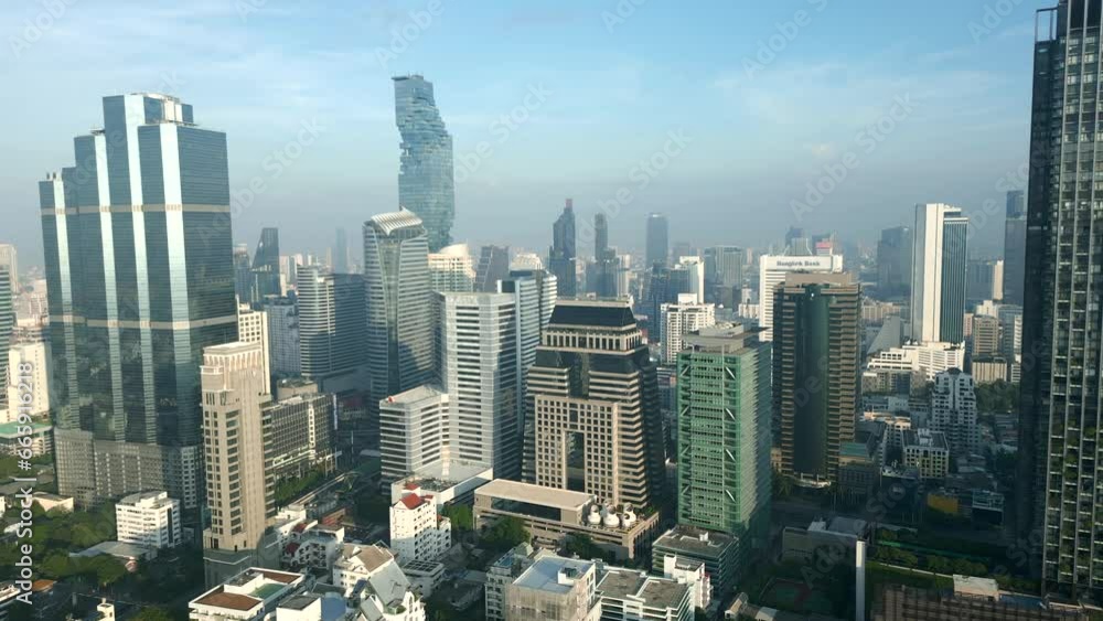 Panorama of skyscrapers in downtown Bangkok, Thailand. Panorama of skyscrapers in downtown Bangkok, Thailand.