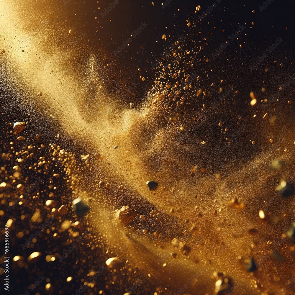 gold golden background dust explosion for background gold golden background dust explosion for background