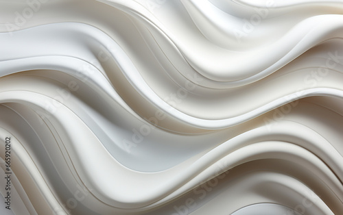 Abstract white background with waves