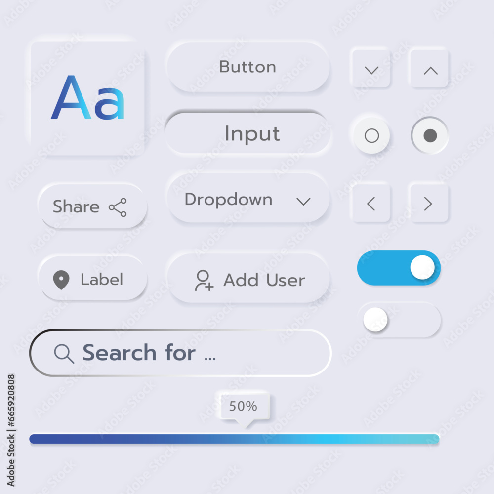 3D Neumorphic Soft UI Design. 3D Bottons. 3D Neumorphic Soft UI Design. 3D Bottons.