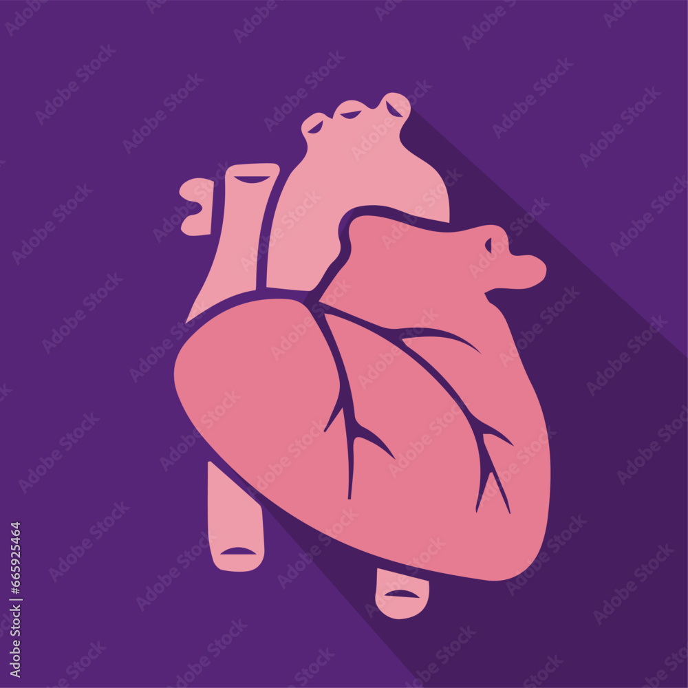  heart icon with shadow