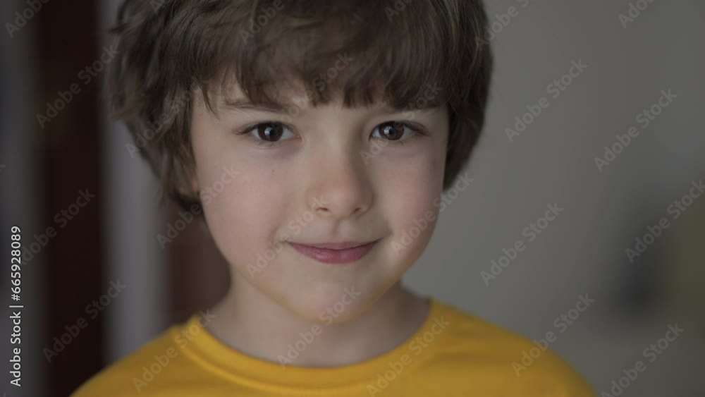 Portrait Little Boy Looking at Camera. Face Funny Contemplative Child. Close-up Portrait of Confident Inquisitive Laughs Happy Caucasian Teenage Boy. Eyes of Smiling Schoolboy. Positive Health Life. Portrait Little Boy Looking at Camera. Face Funny Contemplative Child. Close-up Portrait of Confident Inquisitive Laughs Happy Caucasian Teenage Boy. Eyes of Smiling Schoolboy. Positive Health Life.