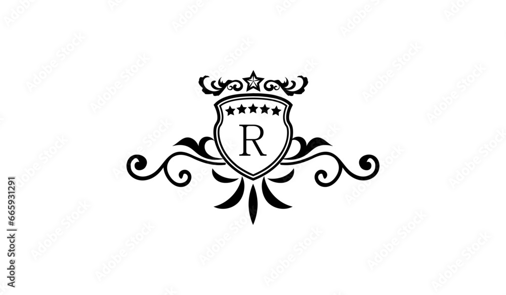 Luxury wedding logo R Luxury wedding logo R