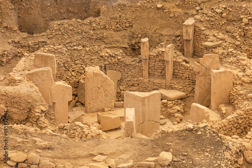 Gobeklitepe, Gobekli Tepe is an archaeological site in Sanliurfa, Turkey (10th millennium BC) photo