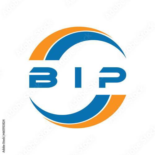 BIP letter logo design on a white background or Monogram logo design for entrepreneur and business.