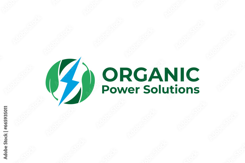 Organic Power Logo Vector eps Organic Power Logo Vector eps