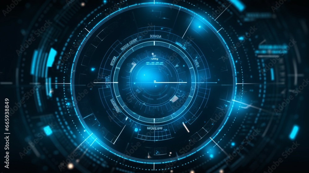 Technology hud background Technology hud background