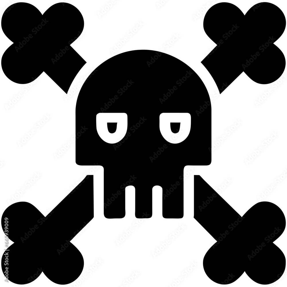skull and crossbones symbol,logo,icon,cute skull vector art,Symbol of death, halloween symbol