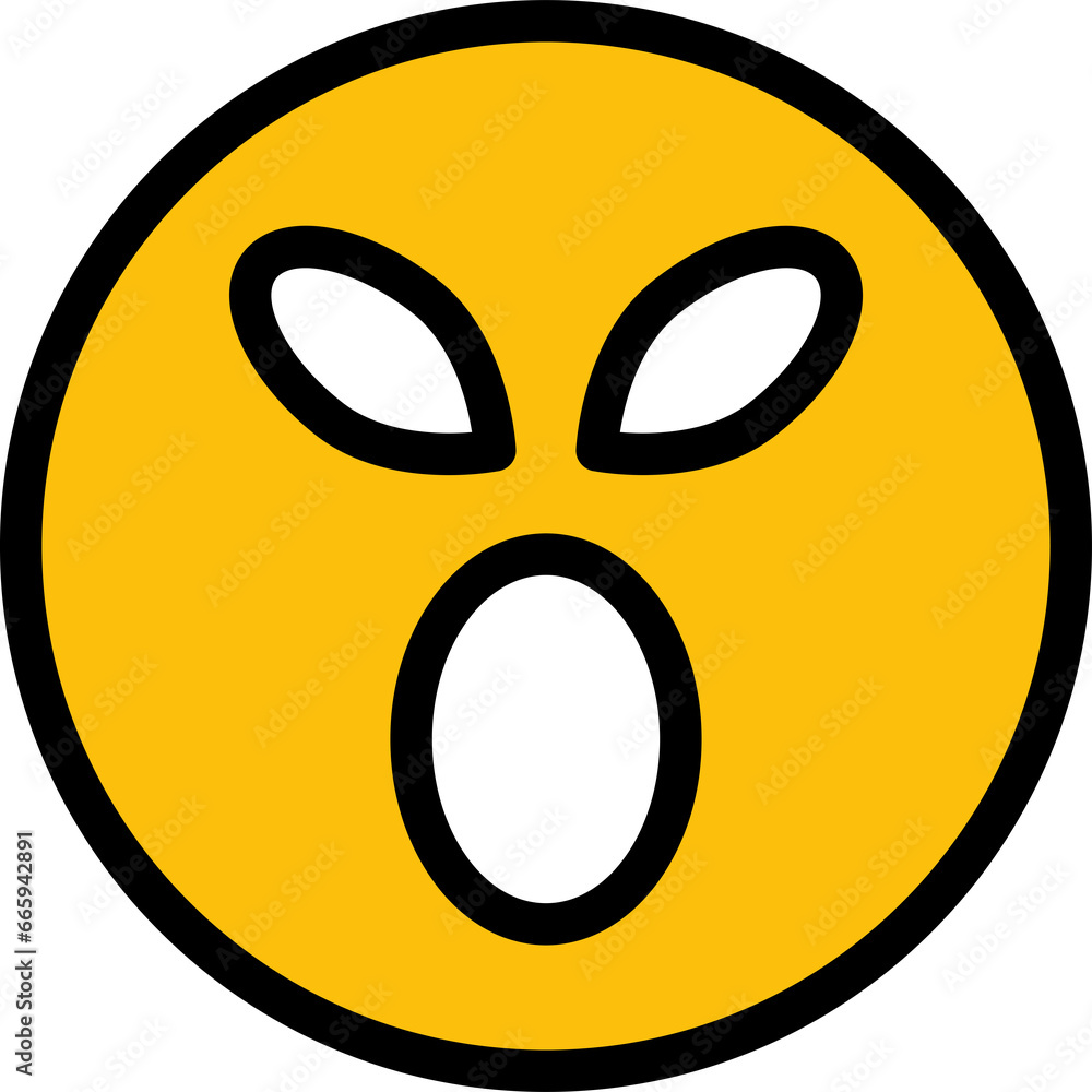 Fototapeta premium Moody Face Emoji 