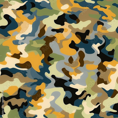 Seamless Fill Texture Of Special Camouflage Created Using Artificial Intelligence
