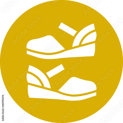 Vector Design Women Shoes Icon Style
