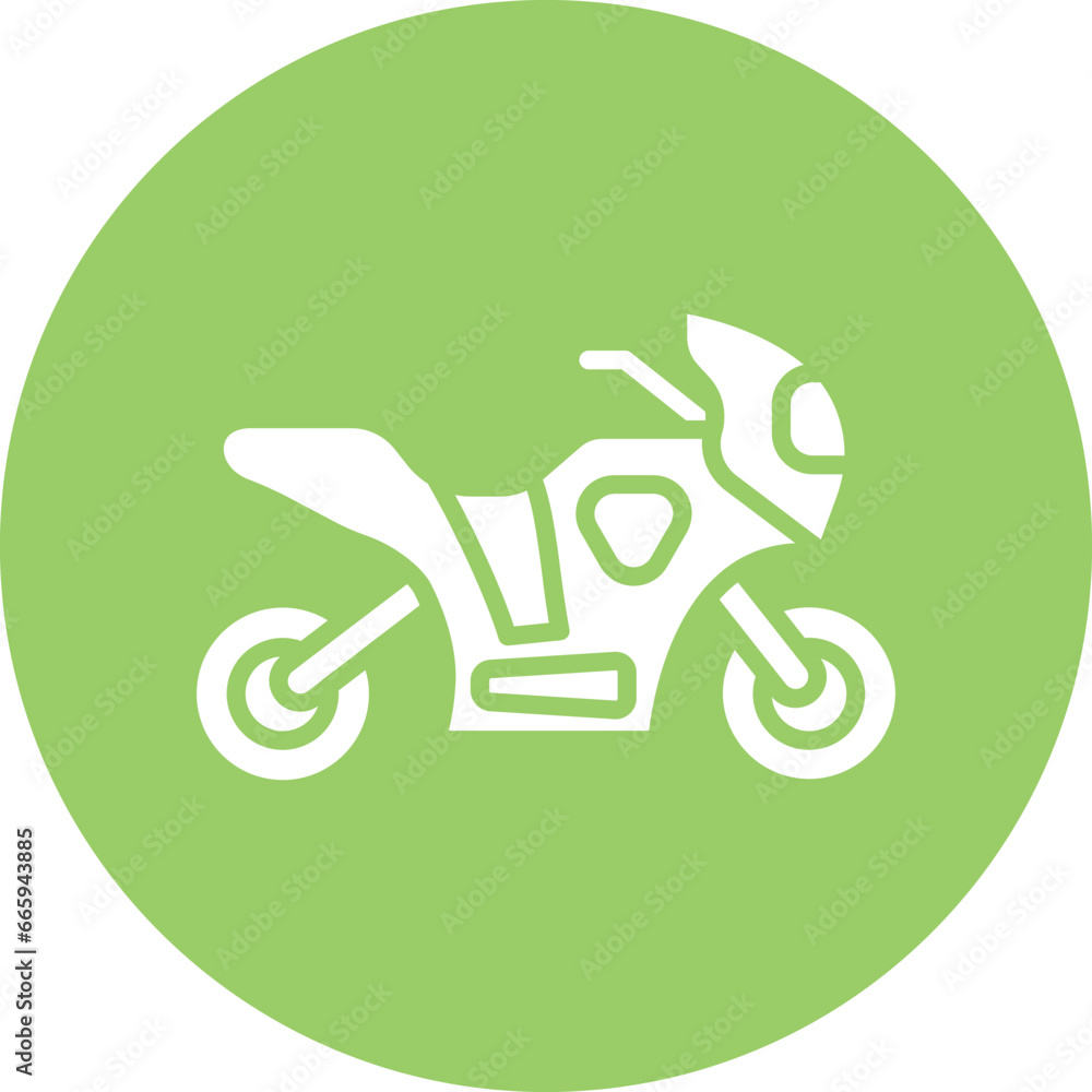 Vector Design Motorbike Icon Style
