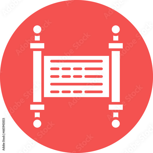 Vector Design Torah Icon Style
