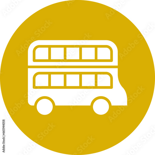 Vector Design Double Decker Icon Style