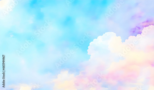 Abstract colorful pastel gradient background with beautiful soft cloud and sky.