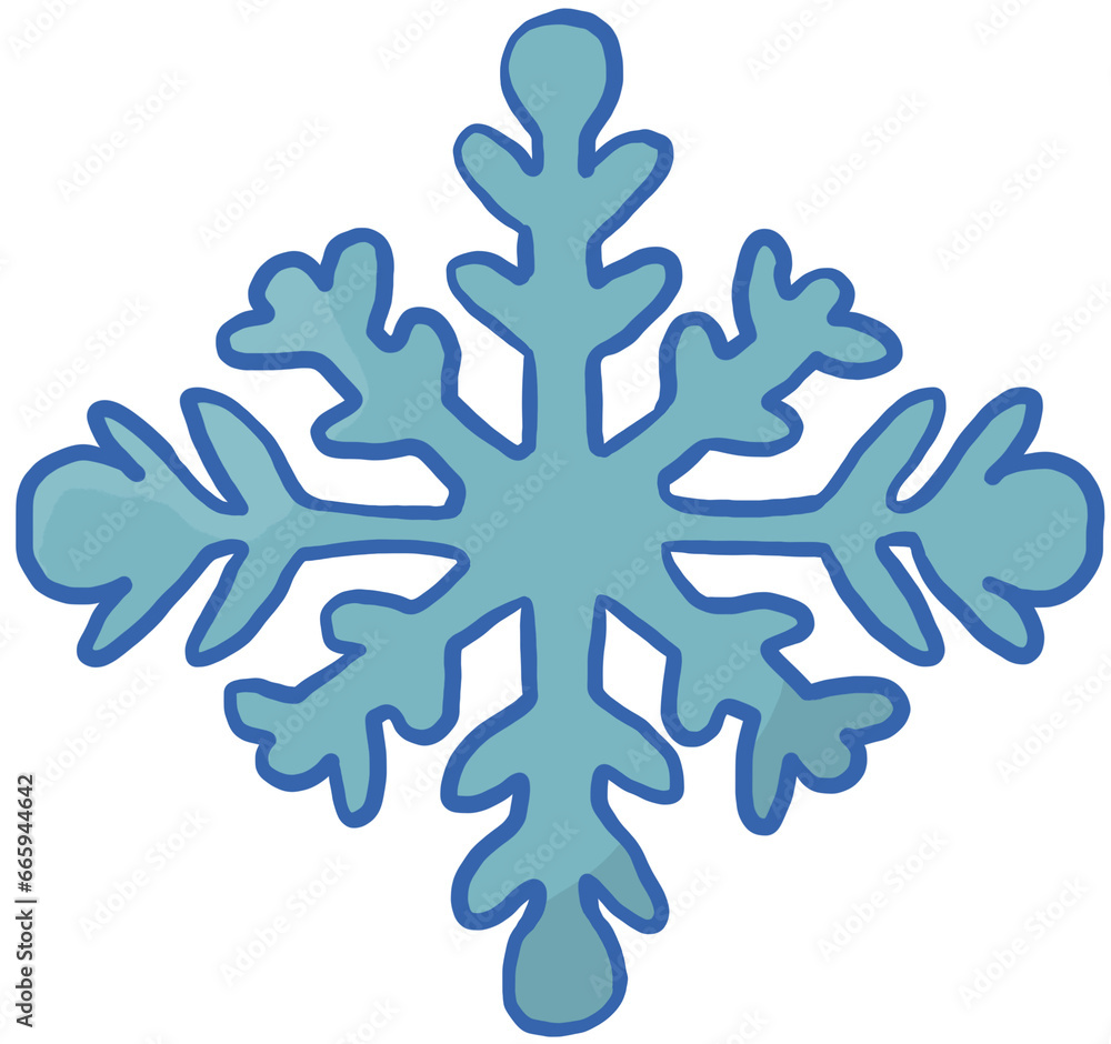 Snowflake icon. Christmas snowflake in png. Isolated snowflake in blue Snowflake icon. Christmas snowflake in png. Isolated snowflake in blue