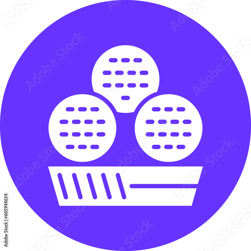 Vector Design Falafel Icon Style