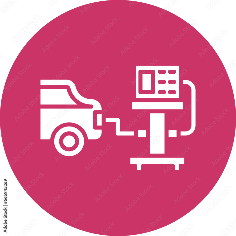 Vector Design Emission Test Icon Style Vector Design Emission Test Icon Style