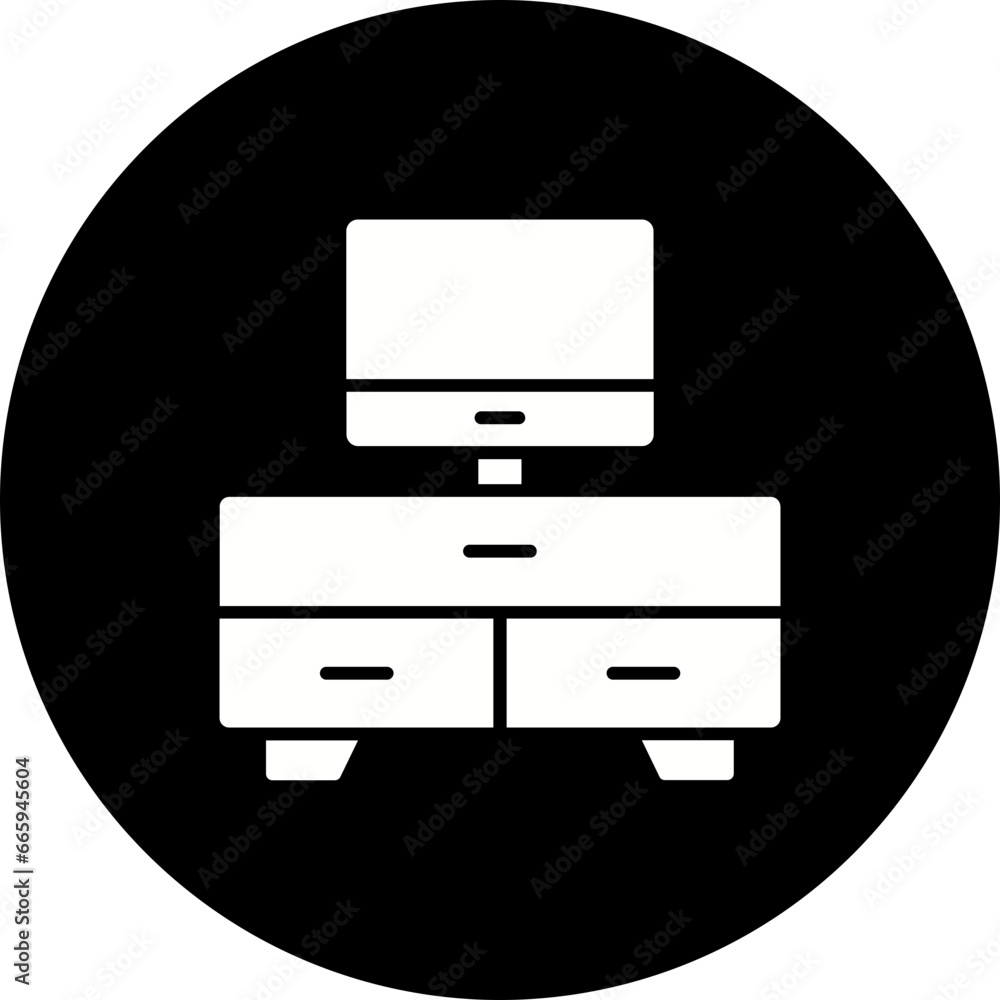 Tv Table Icon Tv Table Icon