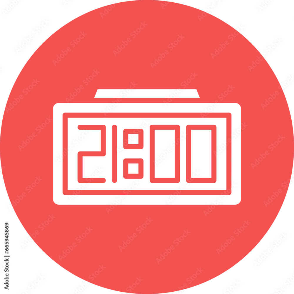 Vector Design Digital Clock Icon Style Vector Design Digital Clock Icon Style